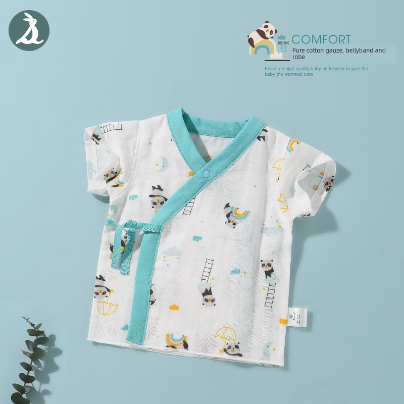 áo giữ nhiệt cho bé gái áo len cho bé gái Áo kimono ngắn tay cho bé sơ sinh áo mỏng vải bông cho bé 