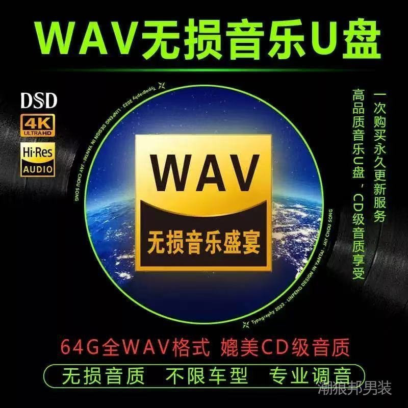 2026 Sản phẩm mới Hàng có sẵn WAV Lossless Music U Disk Fever Bài hát trên ô tô Nghe bài hát Đĩa Fla
