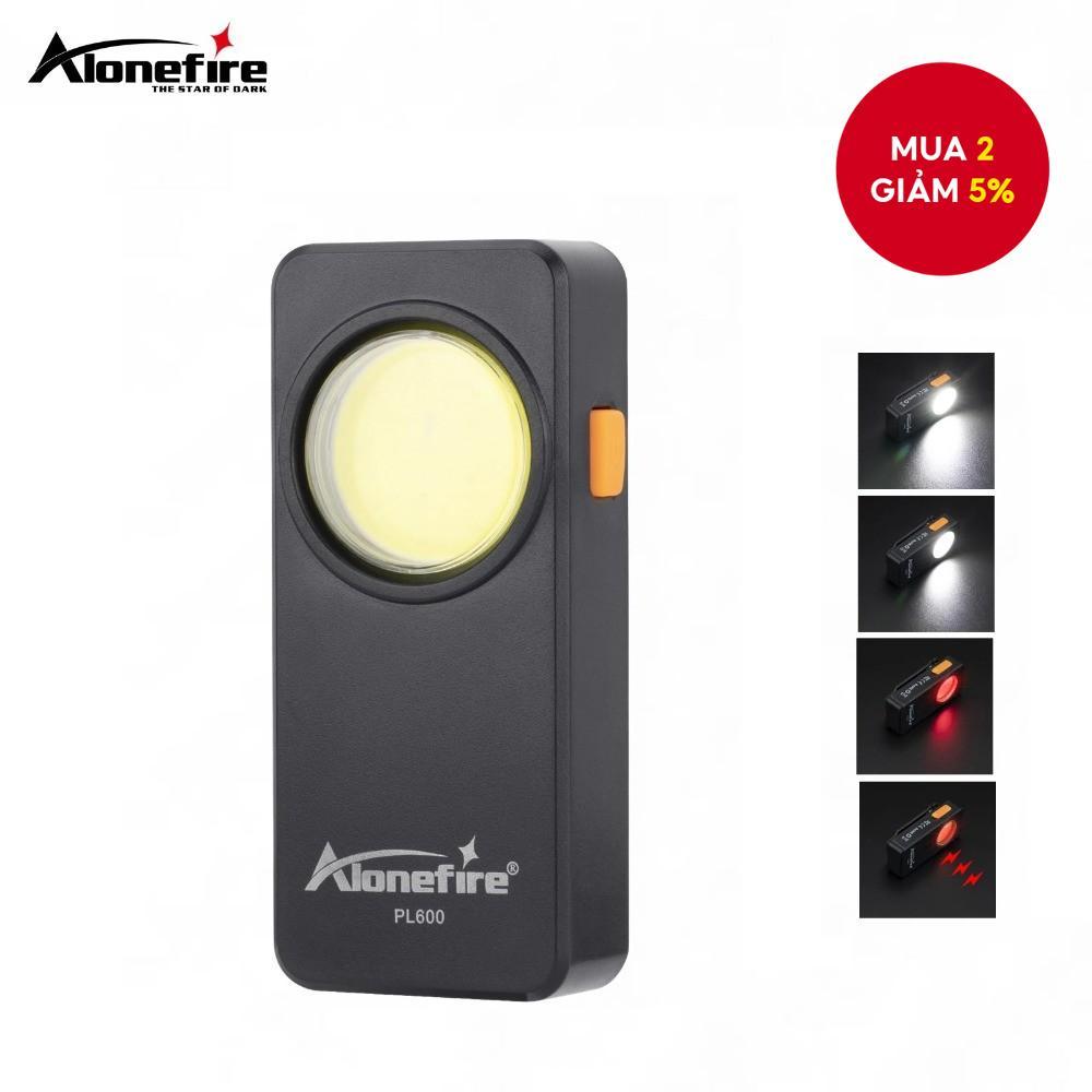 Đèn khẩn cấp di động có thể sạc lại qua USB Alonefire PL600, thích hợp cho đi bộ, chạy bộ, thể thao 