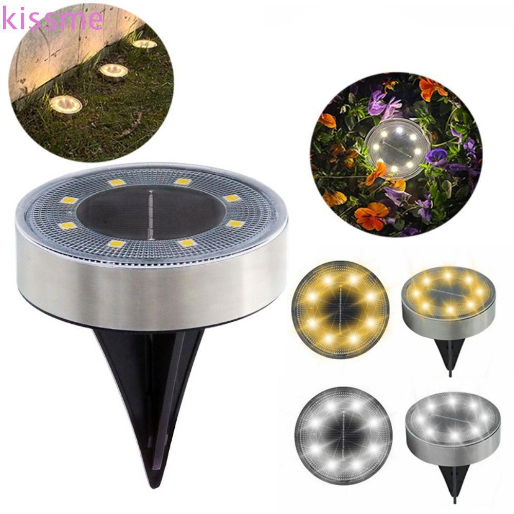 Đèn năng lượng mặt trời ngoài trời KISSME, 8 đèn LED sân vườn chôn chạy bằng năng lượng mặt trời, Đè