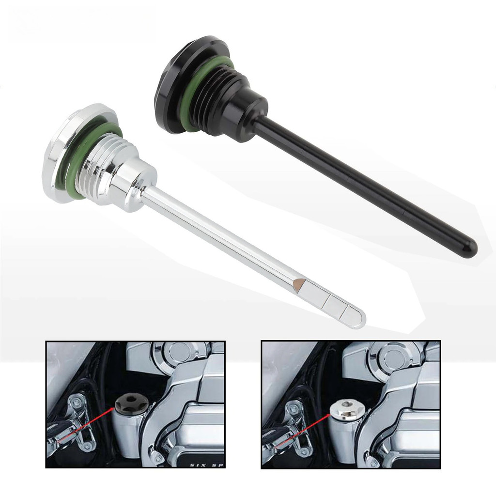 Nhôm Xe Máy Dipstick Truyền Dầu Đổ Cắm Cho Harley 1987-2005 Dyna 1987-2006 Softail Touring Trike OEM