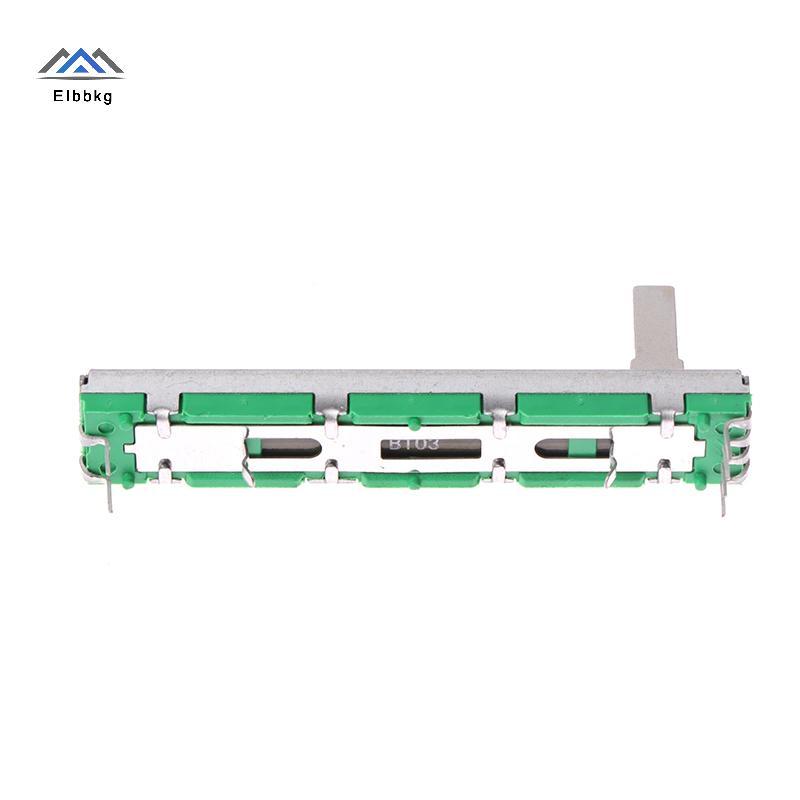 ELBBKG 60mm Fader Mixer Double B10K Volume Potentiometer Mixer Fader Thẳng trượt Khối lượng Potentio