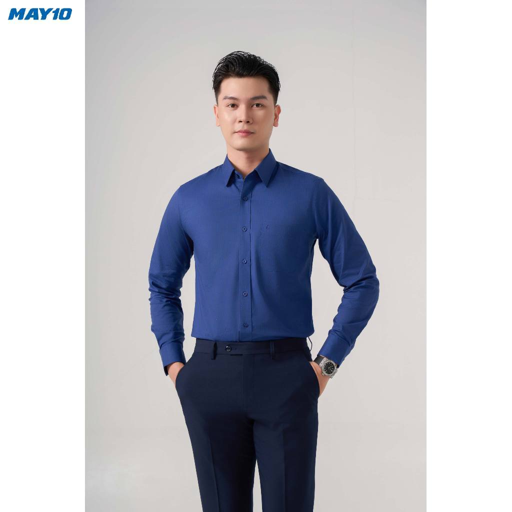Áo Sơ mi nam dài tay May10 form RegularFit mã 010125130 AK584