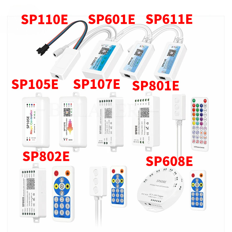 Bộ điều khiển ánh sáng dải Led SP106E / SP105E / SP107E / SP108E / SP110E / SP630 / SP602E Cho WS281