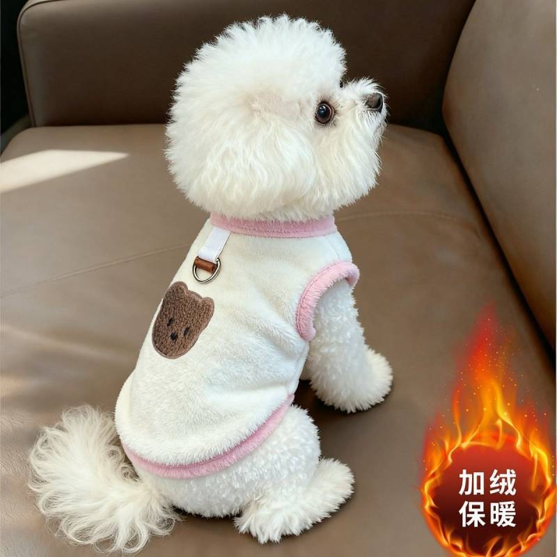 Cat Dog Clothes Autumn and Winter Clothes Small Warm Winter Cute Pet Thickening Embroidery Cartoon B