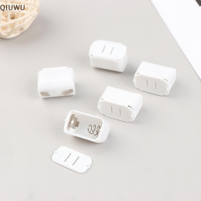 QIUWU 5 Chiếc L1154F Pin Hộp Bảo Quản Pin Pin Cho AG13 LR44.