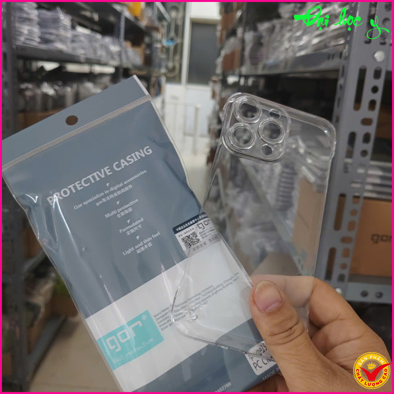 Ốp Lưng cứng GOR iPHONE 14, IP 14 Pro Max, IP 14 Pro, IP 14+ ... trong suốt không viền Hạn chế ố chí