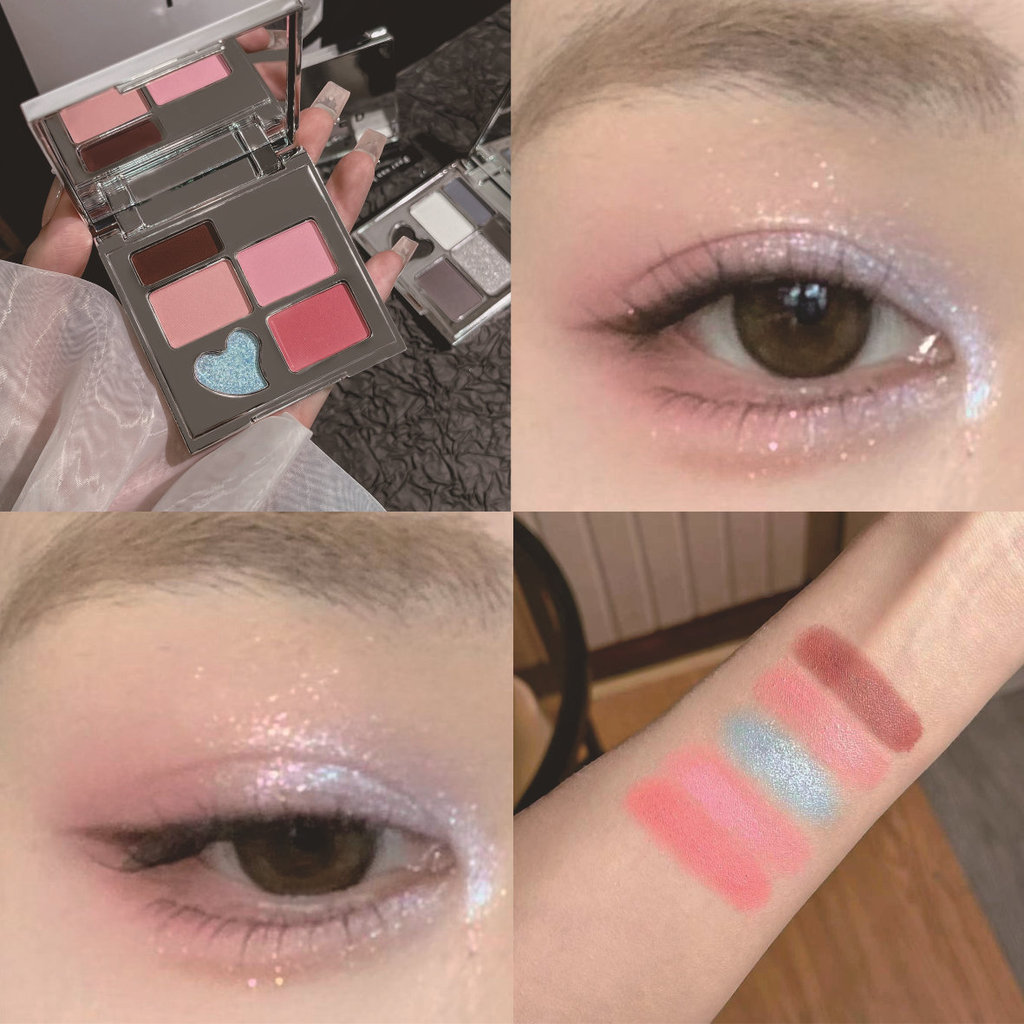 [Hàng có sẵn] Bảng phấn mắt năm màu JADED JADED Màu đất Trang điểm khói Màu ngọc trai ngọt ngào Matt