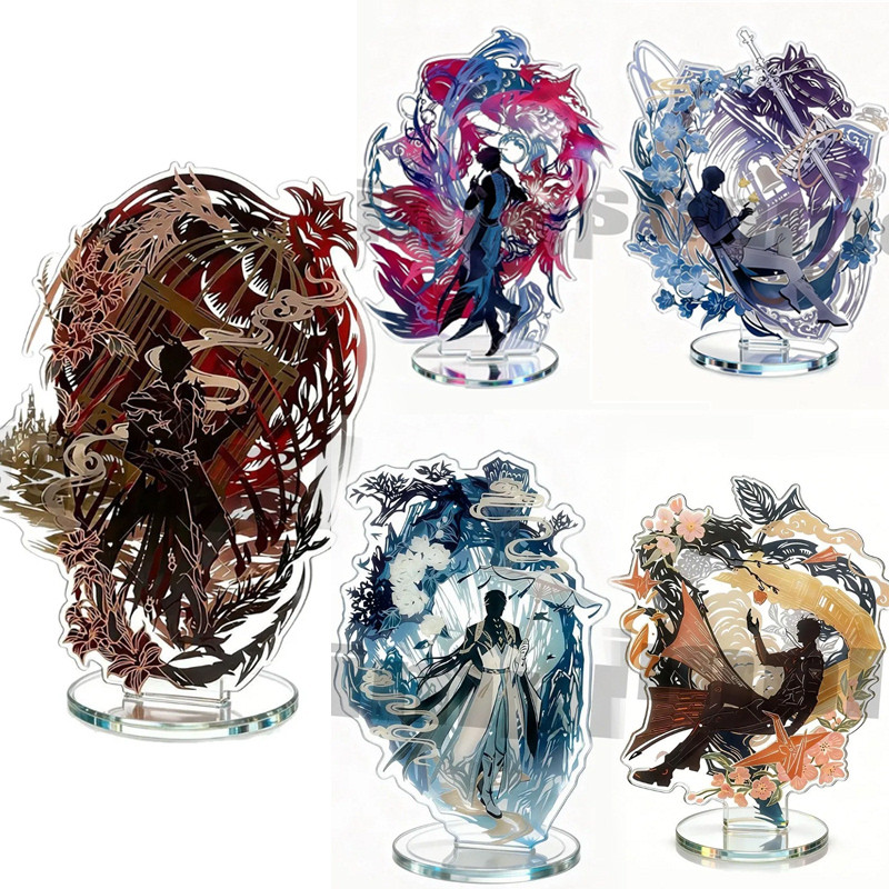 Game Love and Deep Space Paper Cutting Creative Modeling Version 5.0 Acrylic Stand Table Decoration
