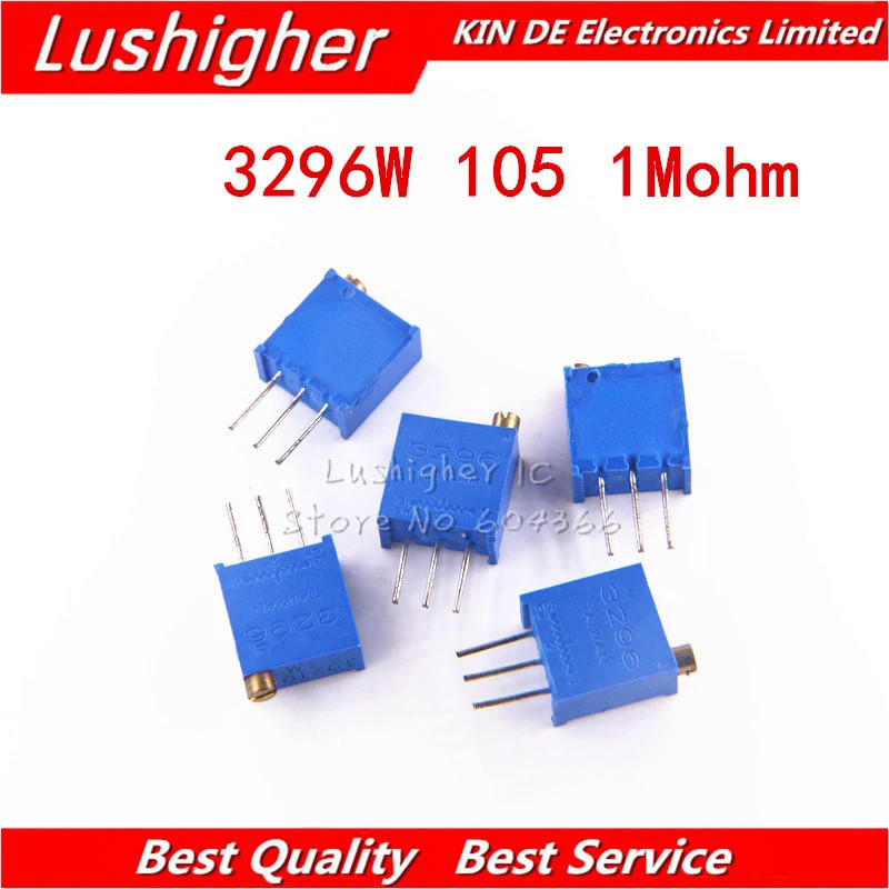 20 chiếc 3296W-1-105LF 3296W 105 1M Ohm 3296W1-105 3296W-105 W105 Tông đơ Tông đơ Điện áp