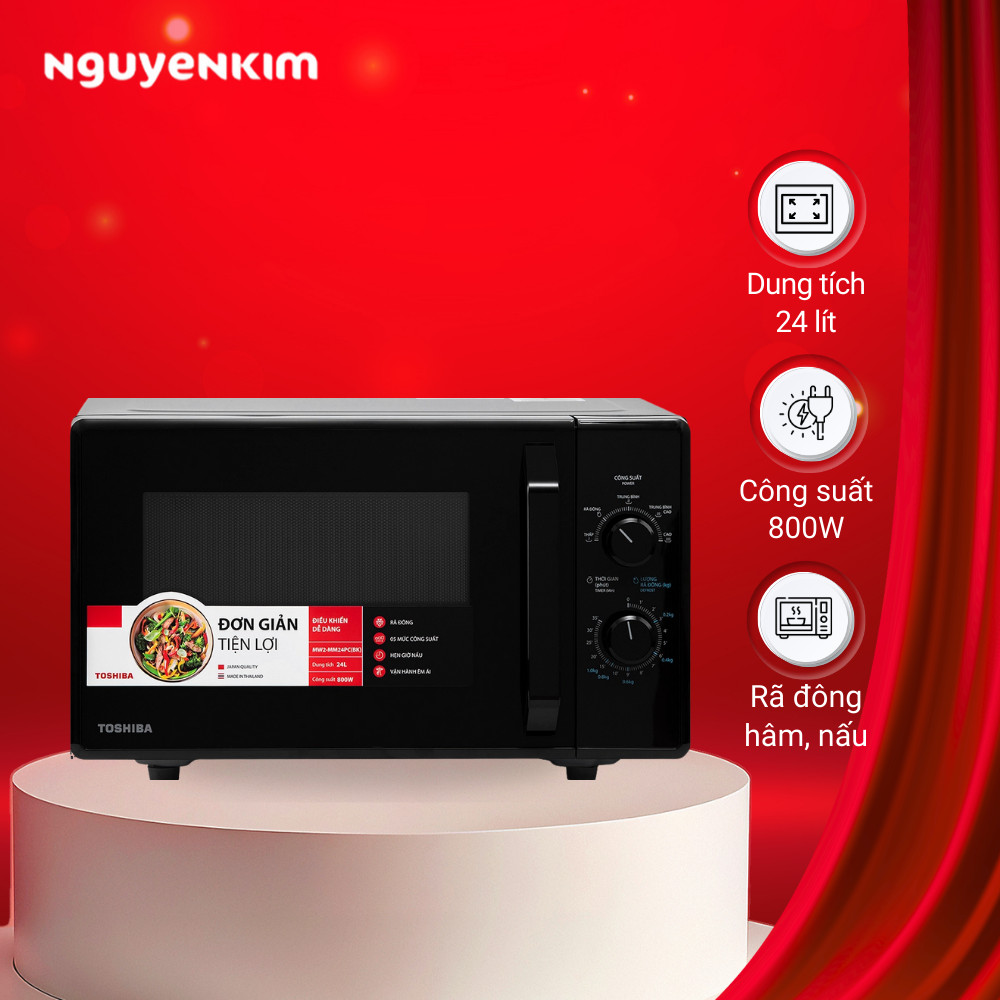Lò vi sóng Toshiba 24 lít MW2-MM24PC(BK)