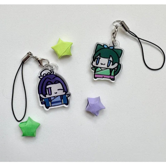 Apothecary Diaries Acrylic Phone Charms - Maomao, Jinshi
