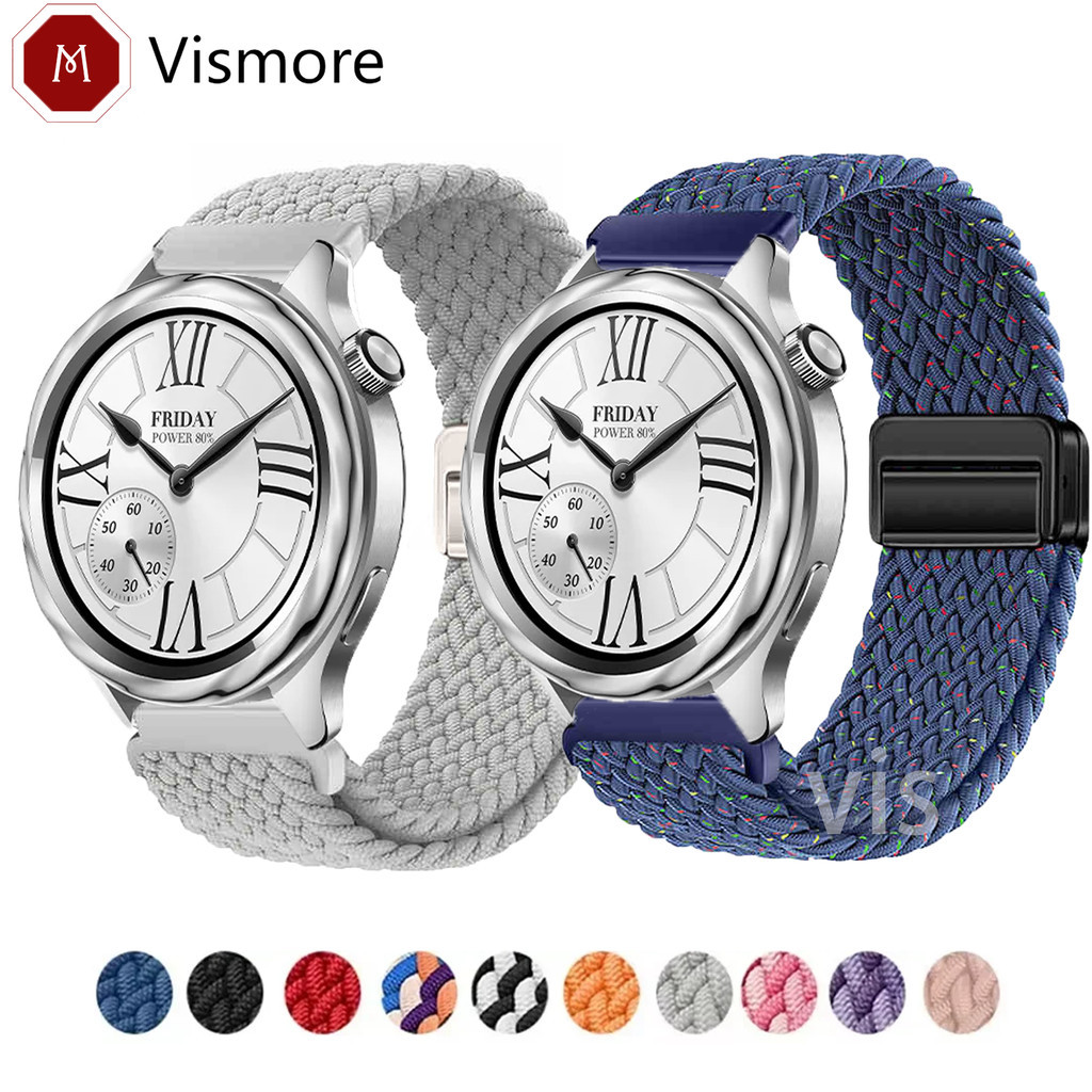 Dây đeo dệt từ tính Nylon cho Xiaomi Watch S3 S4 Sport S2 S1 Pro Active Color2 Color Watch 2 S2 Watc