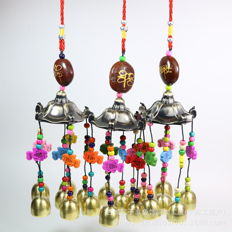 Phong Cách Mới Phong Cách Dân Tộc Series Đồng Dân Tộc Tính Năng Đậu An Toàn Hình Ô 6 Xe Treo Phụ Kiệ