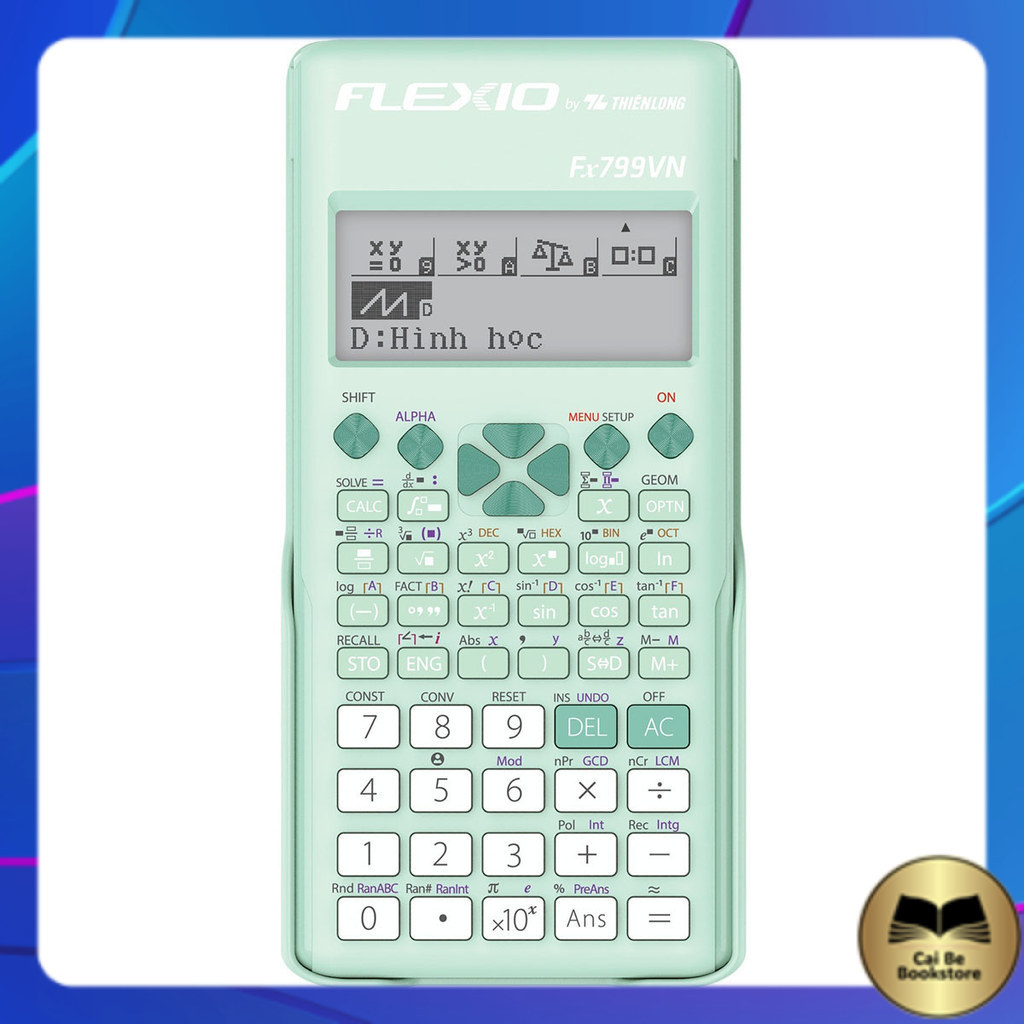 [Có VAT]  Máy tính khoa học Flexio - Thiên Long FX799VN -  Nhà Sách Cái Bè CH2