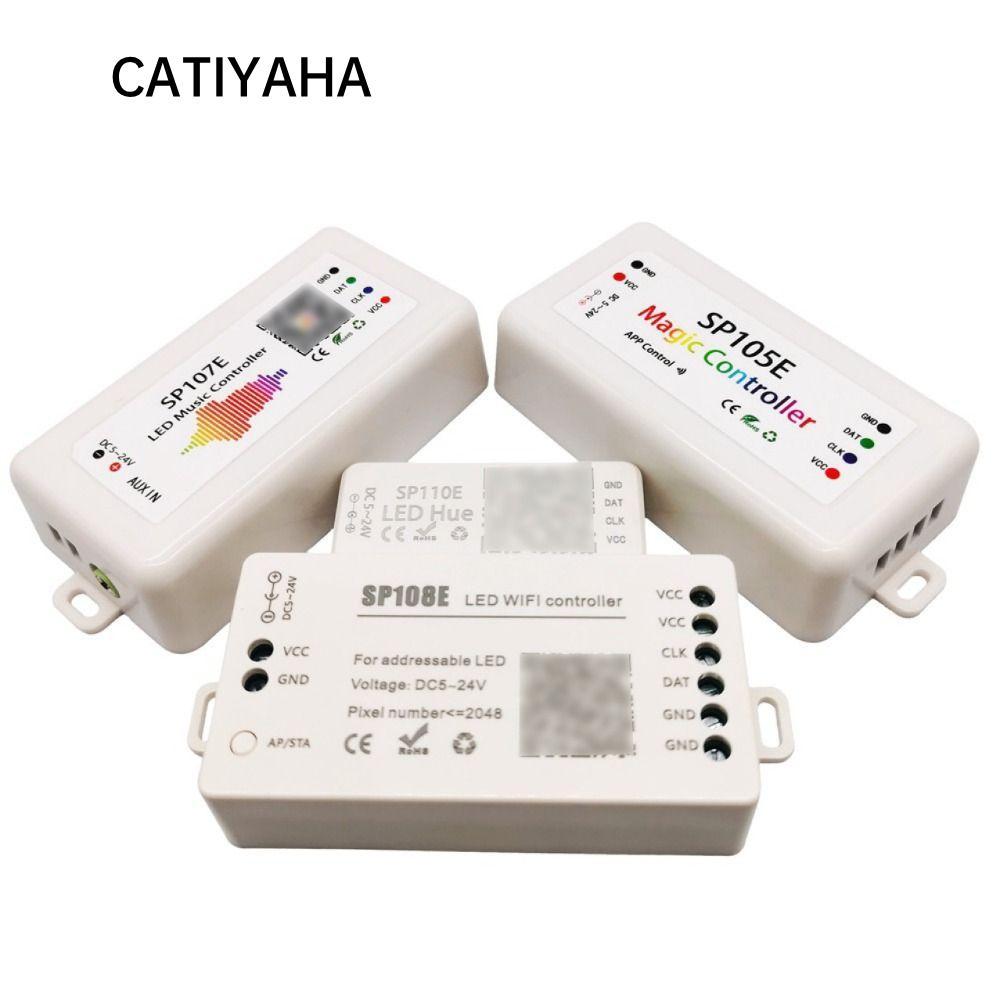 Bộ điều khiển đèn LED CATIYAHA, Bộ điều khiển dải điểm ảnh Led MIC tích hợp DC5-24V, Bluetooth WIFI 