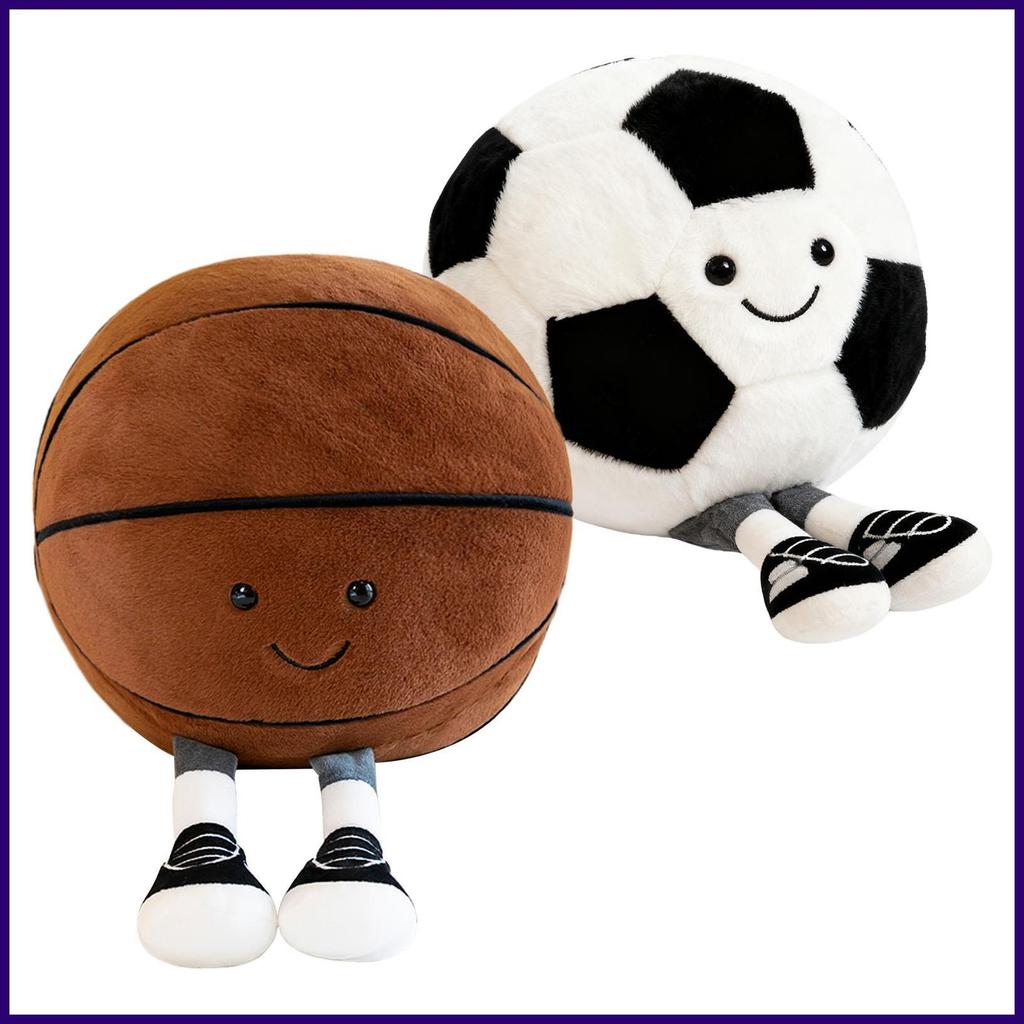 Dành Cho Jellycat Sang Trọng Bóng Thể Thao Nhồi Bông Bóng Rổ Bóng Đá Sang Trọng Đồ Chơi Mềm Mại Sang