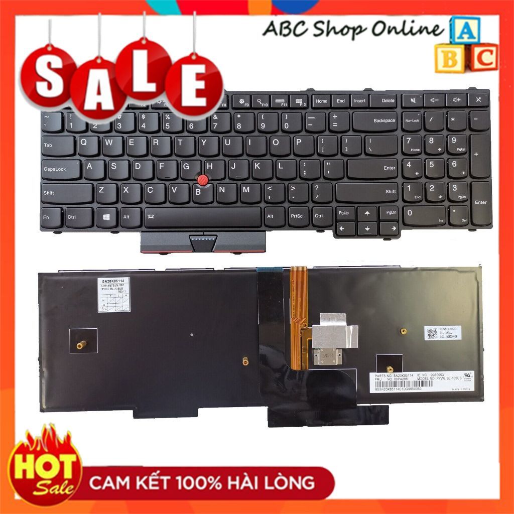 Bàn Phím Keyboard Laptop Lenovo Thinkpad P51