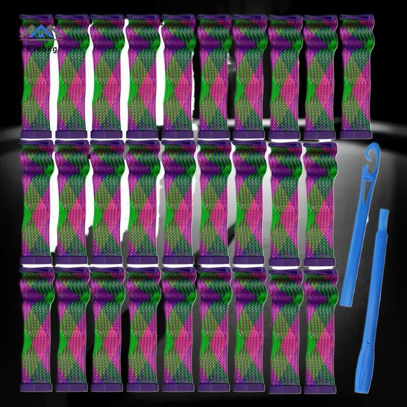 ELBBKG 18 / 28 Cái Magic Heatless Water Wave Hair Curler Họa Tiết Tự Động Cán Thanh Tạo Kiểu Tóc Són