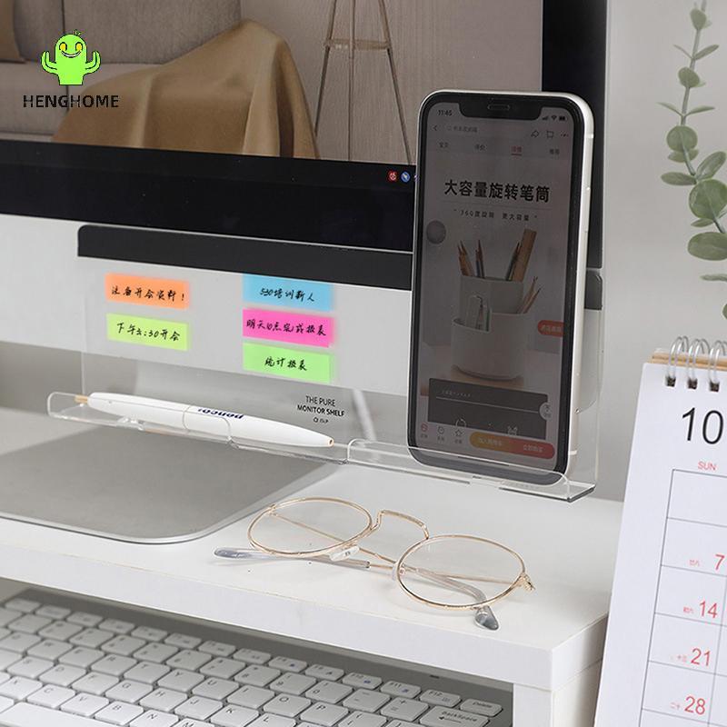 HENGHOME Creative Acrylic Monitor Message Memo Board Stiy Notes Board Monitor Memo Sign Bảng tin tro