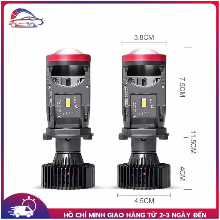 Đèn Pha Led Bi Cầu T9Pro - LED H4 Bản 2025 / đèn led T9 phiên bản nâng cấp Y7 Cho Xe Máy