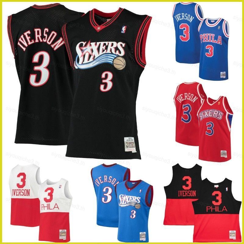 SY3 NBA JerseyPhiladelphia 76ers IversonClassic Jersey - Áo Vest Thể Thao
