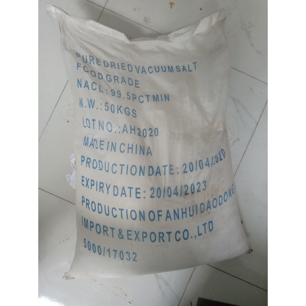 1kg Muối NaCl - natri clorua - sodium chloride. Sodium Chloride 99% (Tự pha nước muối sinh lý). Muối
