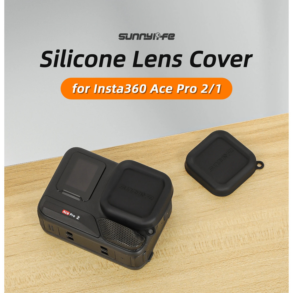Sunnylife Nắp Ống Kính Cho Insta360 Ace / Ace Pro / Ace Pro2 Bảo Vệ Camera Vỏ Ống Kính Silicon Cho I