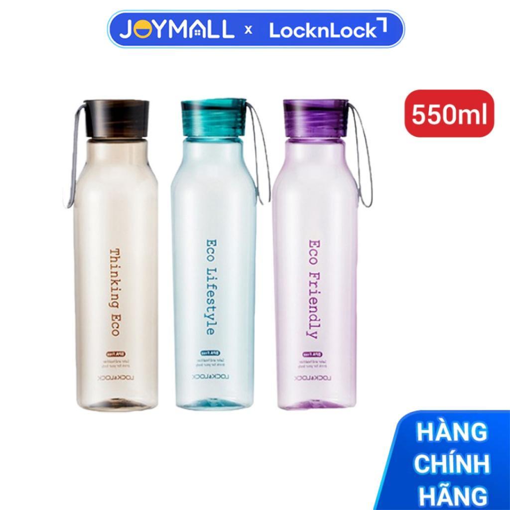 Bình Nước Nhựa LocknLock Eco Bottle ABF644 550ml - Hàng Chính Hãng, Chống Rỉ - JoyMall