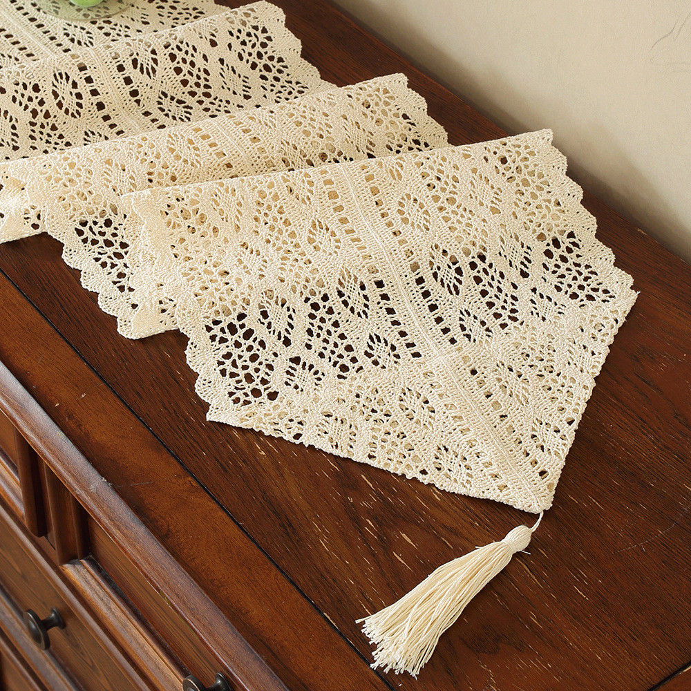 Popular~American-style rustic hand-woven table runner, tablecloth, table towel, coffee table cloth, 