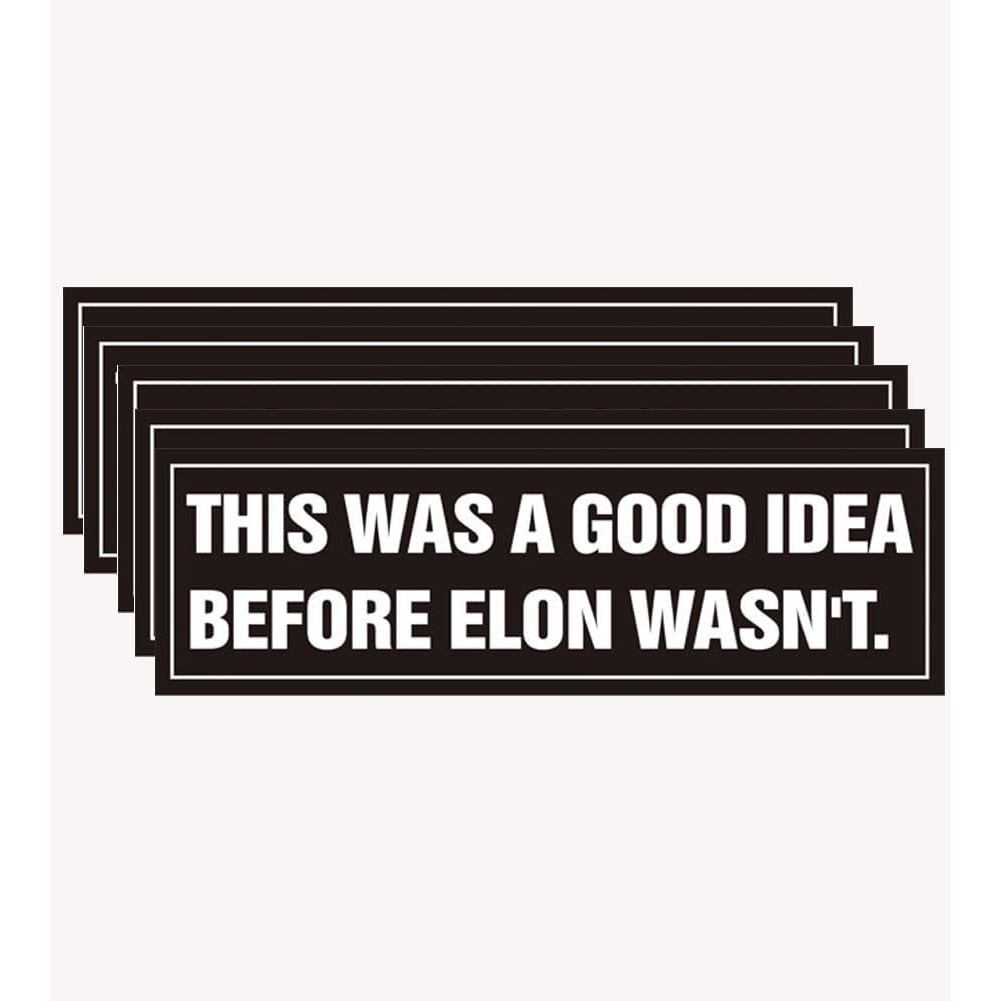 5 Miếng Dán Ốp Lưng Unti Elon, Miếng Dán Elon Musk, Tôi Đã Mua Cái Này Trước đây, Miếng Dán Ốp Lưng 