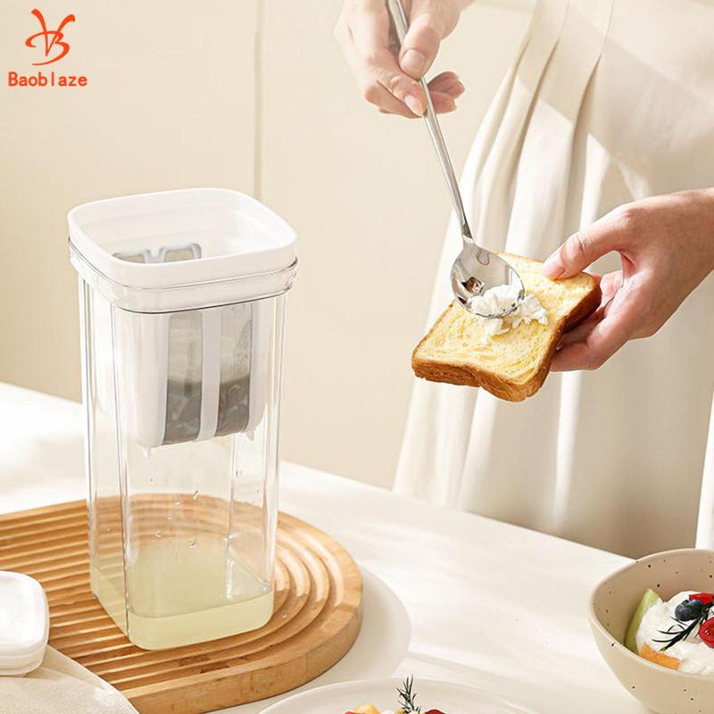 Baoblaze Lưới Thép Không Gỉ Sữa Chua Lọc Hy Lạp Máy Làm Sữa Chua Thực Phẩm Sàng Có Thể Giặt Được Whey Tách Để Sử Dụng Nhà Bếp Tự Chế