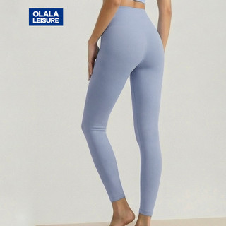 OLALA LEISURE Mới Quần Tập yoga Dáng Chữ t Lưng Cao Phong Cách Âu Mỹ