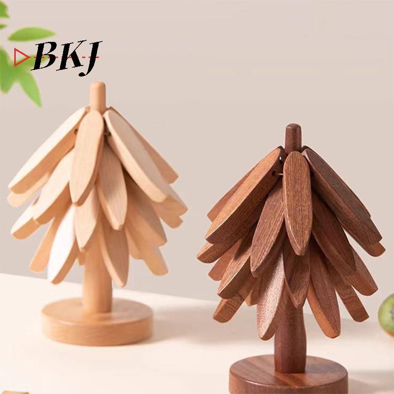 [KJ] Chậu đựng đồ lót đế lót ly bằng gỗ chịu nhiệt [Mới]