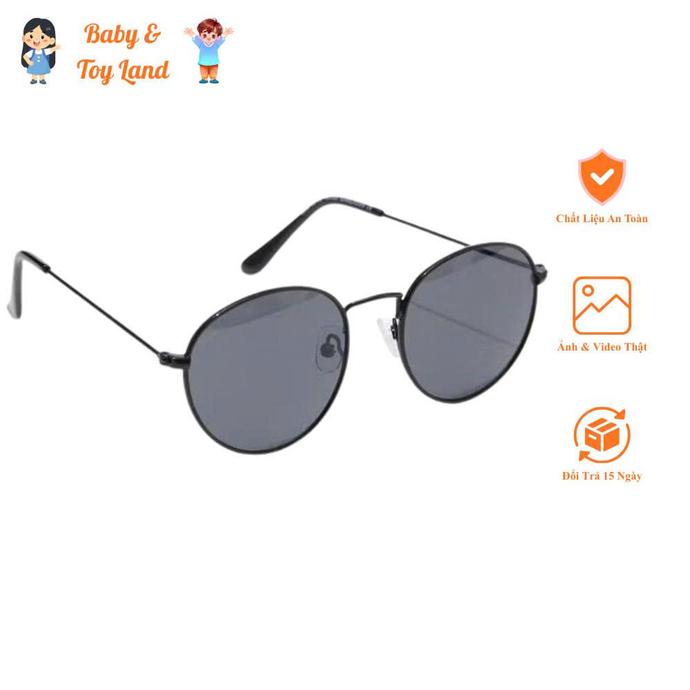Kính râm tròn gọng kim loại cho trẻ em Kids Metal Round Sunglasses hàng Úc