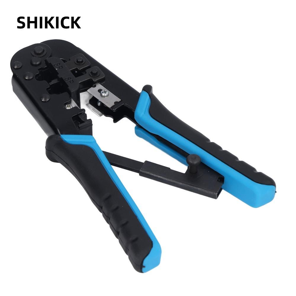 Công cụ uốn SHIKICK RJ45, Công cụ uốn mô-đun 6 trong 1 tất cả trong một, Máy cắt dây và vũ nữ thoát 