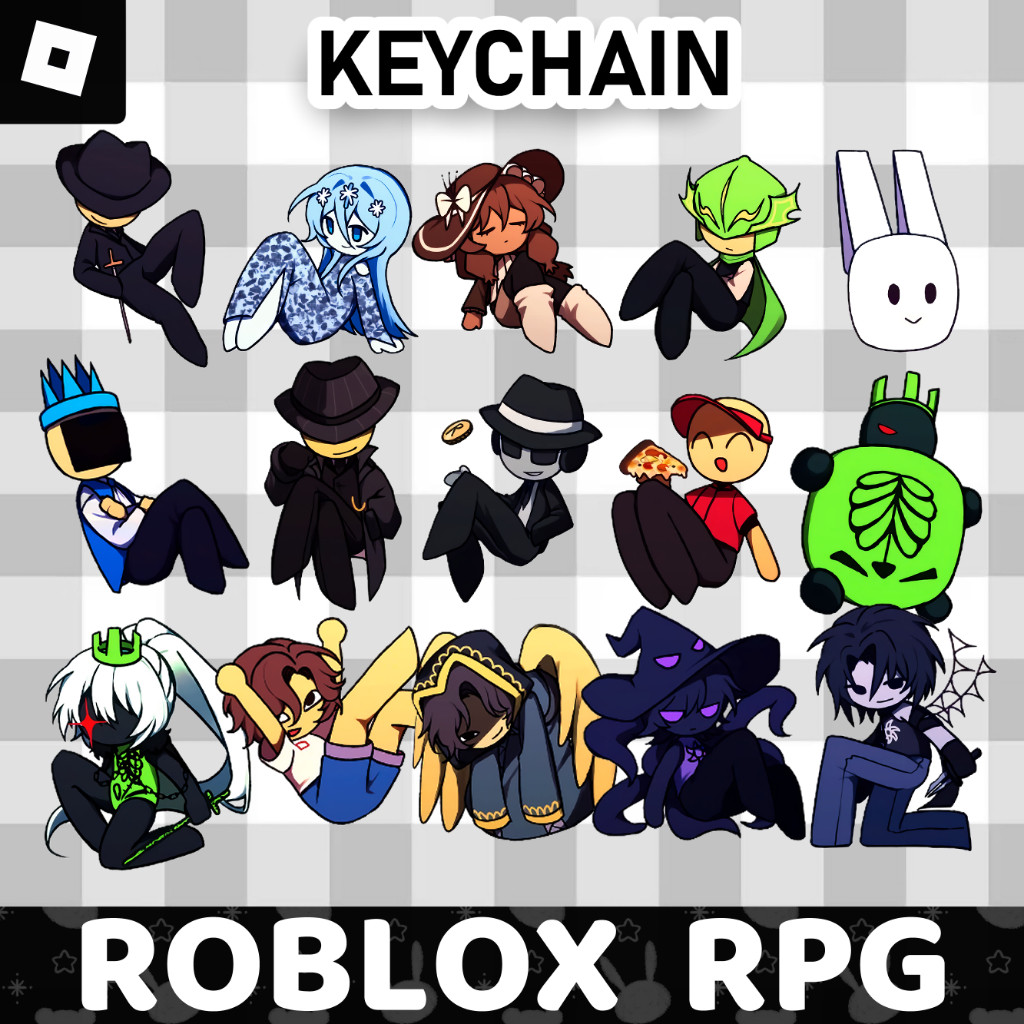 Ganci / Gantungan Kunci Akrilik ROBLOX RPG PACK (FROST SOUL, FORSAKEN, PRESSURE, BLOCK TALES, AND DI