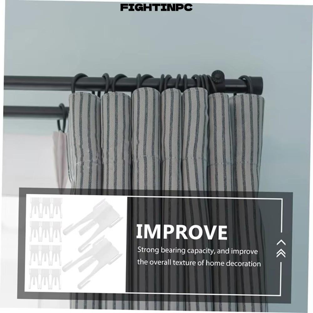 FIGHTINPC 20 CÁI Móc rèm, Dễ dàng cài đặt Phụ kiện rèm ổn định, Dây đeo rèm Nhẹ Bền có thể điều chỉn