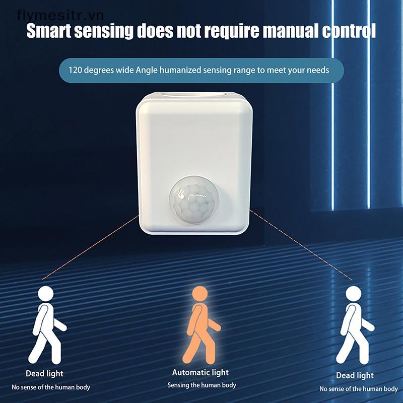 FF AC110-240V Đèn LED treo tường Cảm biến hồng ngoại con người Giá đỡ đèn Độ trễ thông minh E27 Cổng