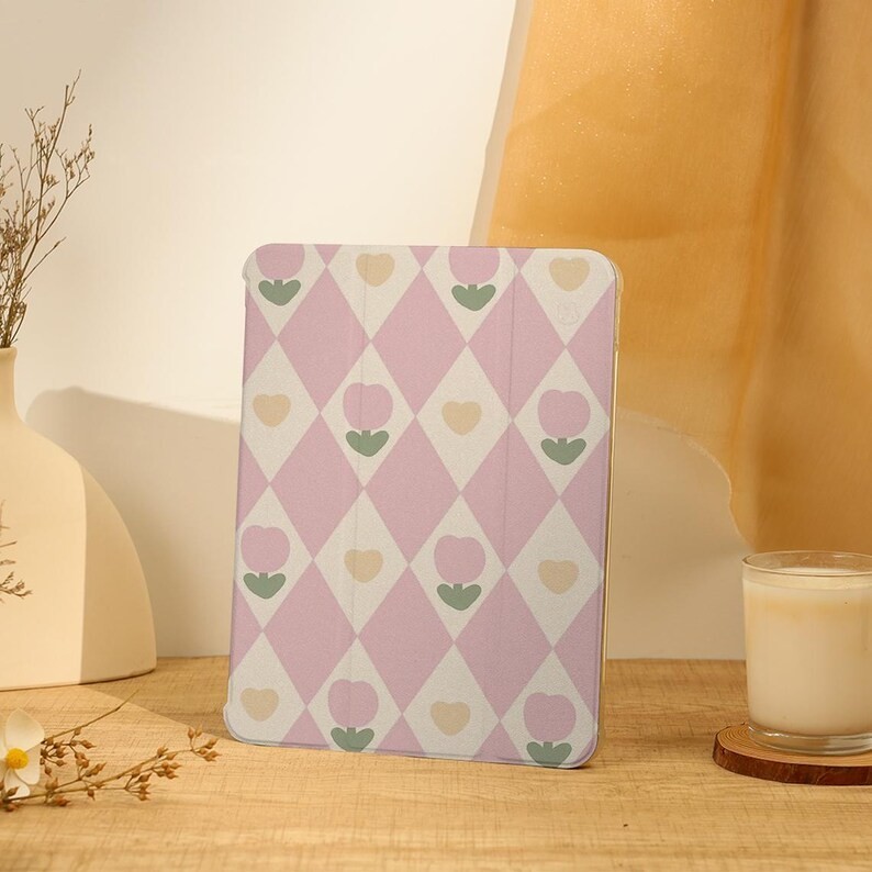 Ốp iPad Lưới Màu Hồng, iPad Air Case Cho 13 "/ 11" iPad Pro 204,13 "iPad Air 6 Case, iPad mini 6 Cas
