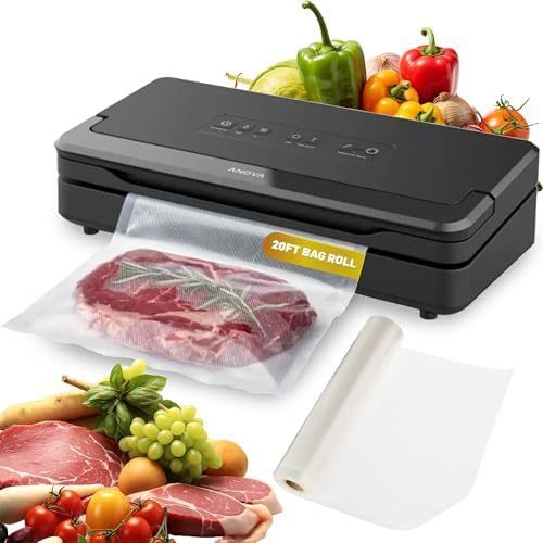 Anova Culinary Precision Vacuum Sealer Pro, Bao gồm cuộn túi lớn (19ft), ướt & Máy hút chân không th