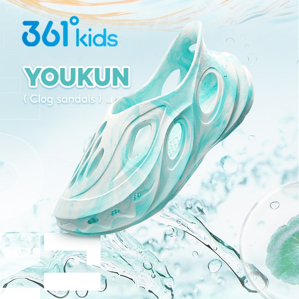 361 Độ Trẻ Em Clogs COD Dép Đa Màu Dép Bé Trai Và Bé Gái Giày Nước Mát Đi Biển