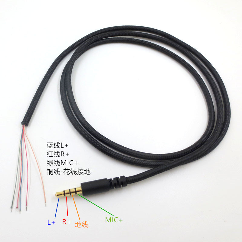 Cáp tai nghe Cáp sửa chữa 1,5m Thích hợp cho Kingston Silver Storm Cloud Hurricane Core Tomahawk