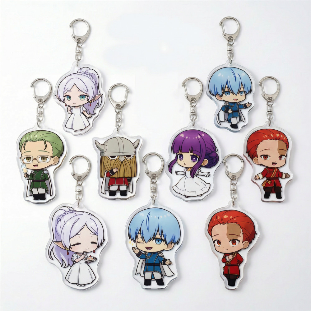 Anime Frieren: Beyond Journey's End Acrylic 6cm Keychain Frieren at the Funeral Cute Figure Bag Char