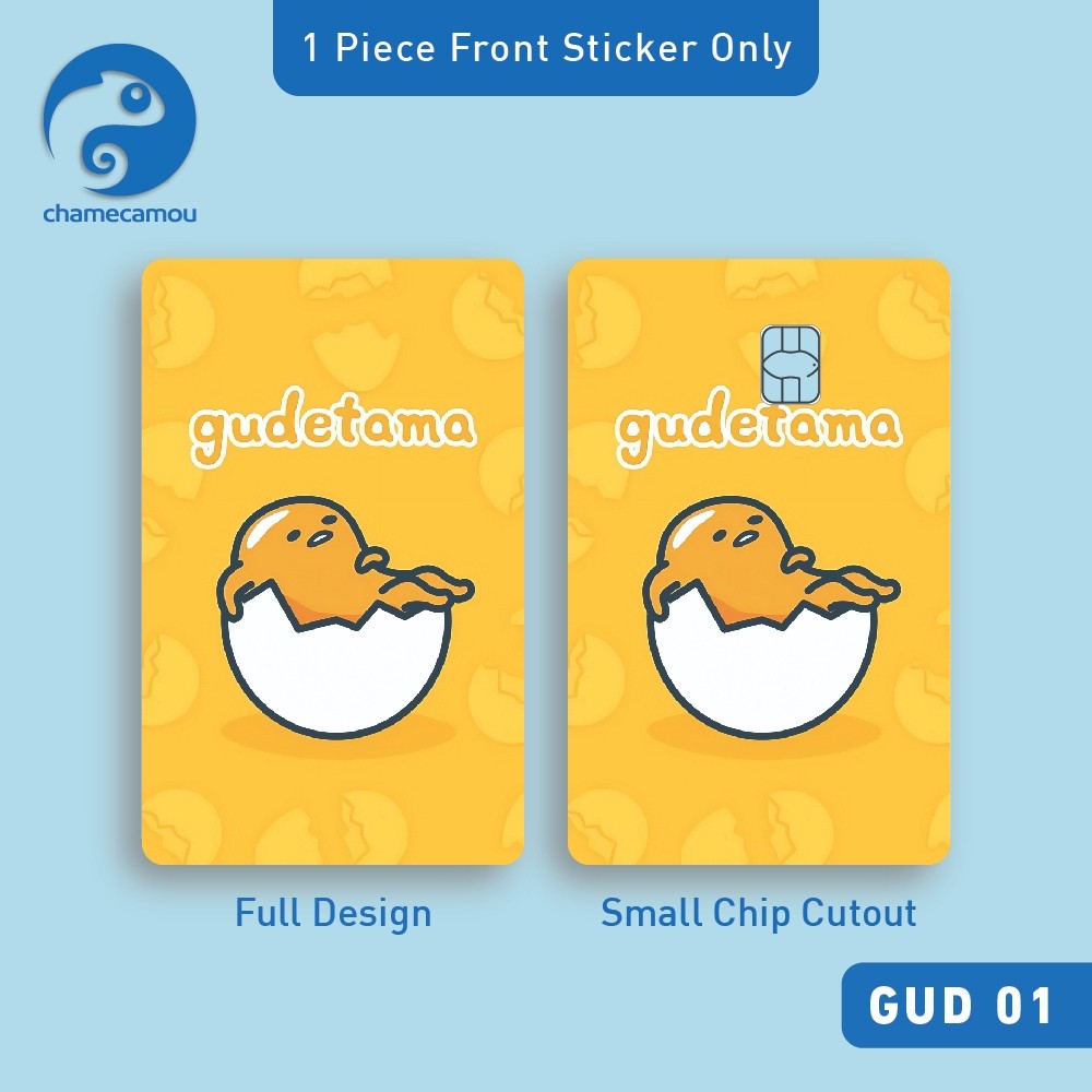Miếng Dán Trang Trí Gudetama Lazy Egg – Skin Thẻ ATM, Thẻ Chung Cư, Thẻ Xe | AT CARD