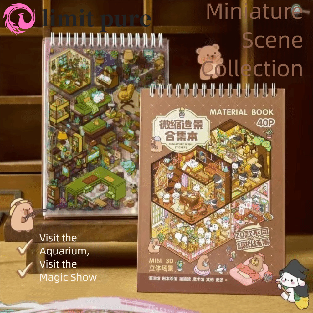 LIMIT PURE Scene Sticker Book Stackable Quà tặng trẻ em