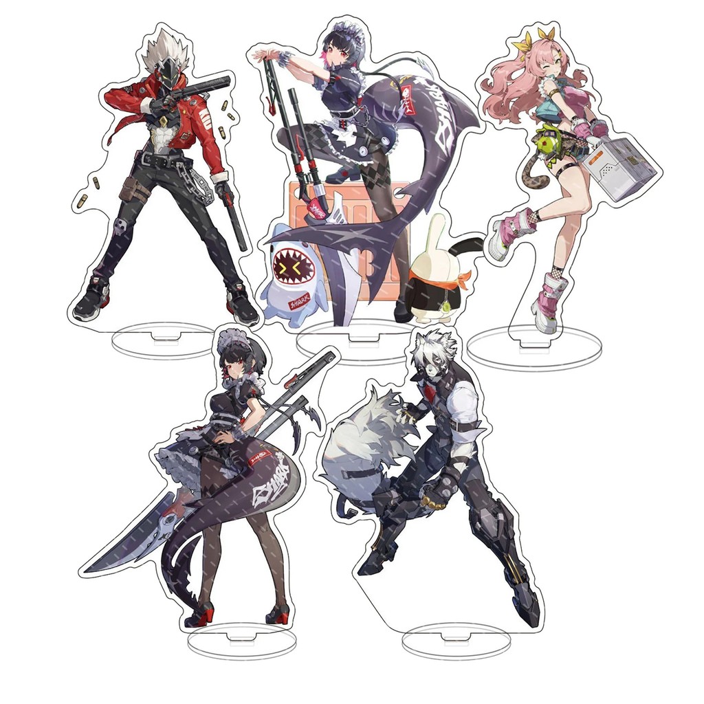 Standee Zenless Zone Zero mô hình ZZZ Nicole Demara Ellen Joe Billy Kid mica acrylic trang trí bàn h