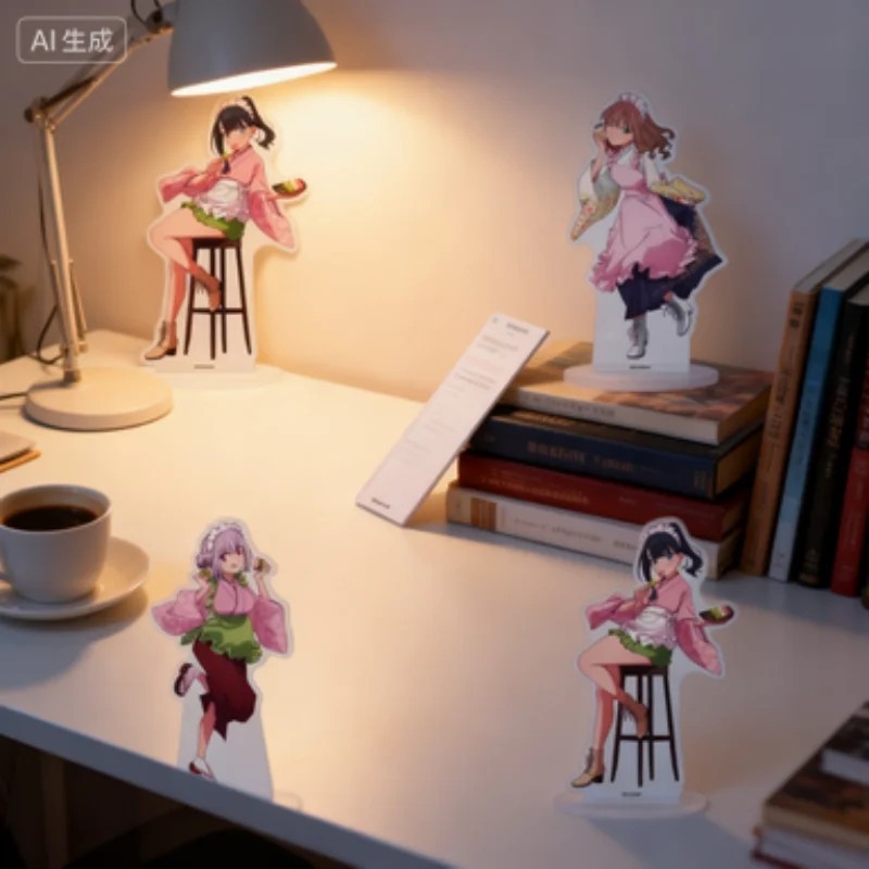 Standee Anime Gridman Universe Mô hình Acrylic Trang trí Bàn học Rikka Takarada Akane Shinjo Bản Kim