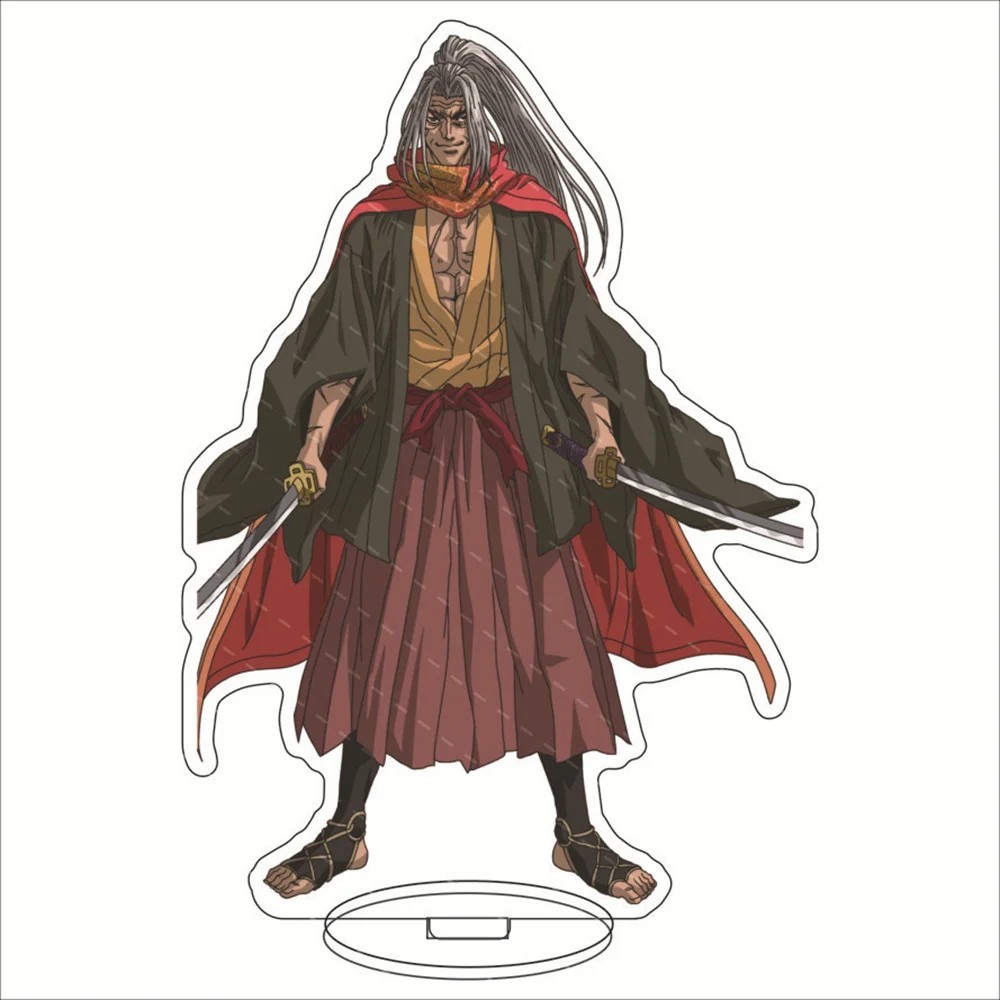 Standee Anime Record of Ragnarok Mô Hình Đại Chiến Nhân Thần Sasaki Kojiro Acrylic Mica Trang Trí Bà