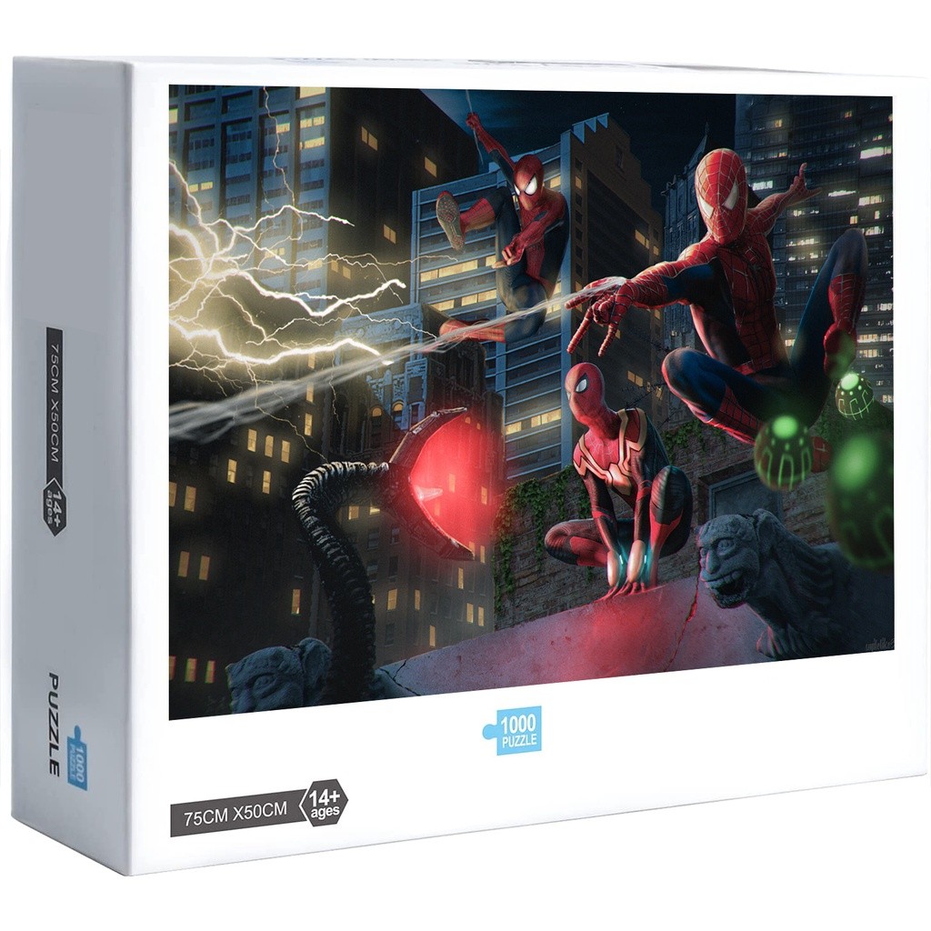 Marvel Phim Người Nhện Bằng Gỗ Giảm Căng Thẳng Ghép Hình Đồ Chơi Giáo Dục W